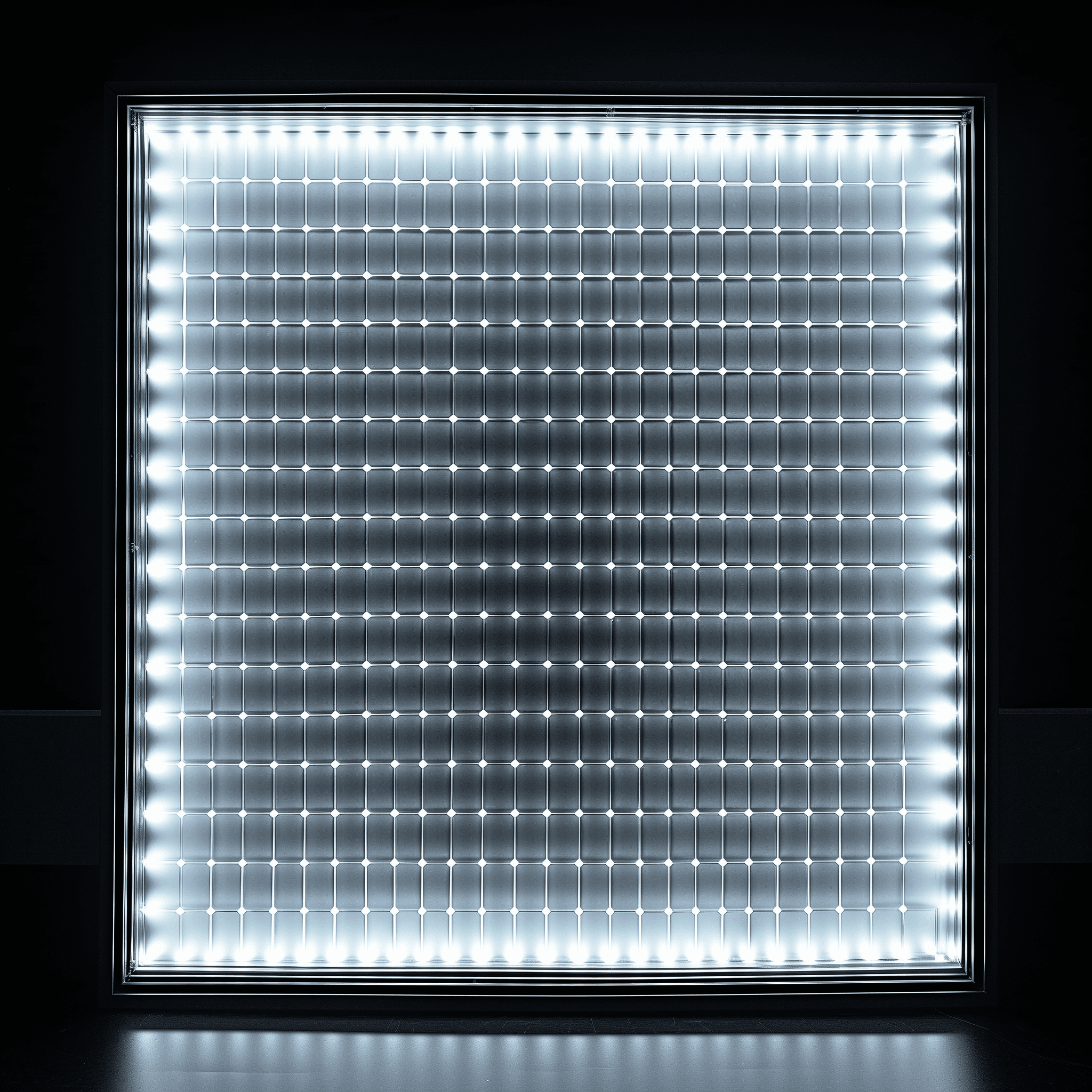 LED panel with acrylic guiders